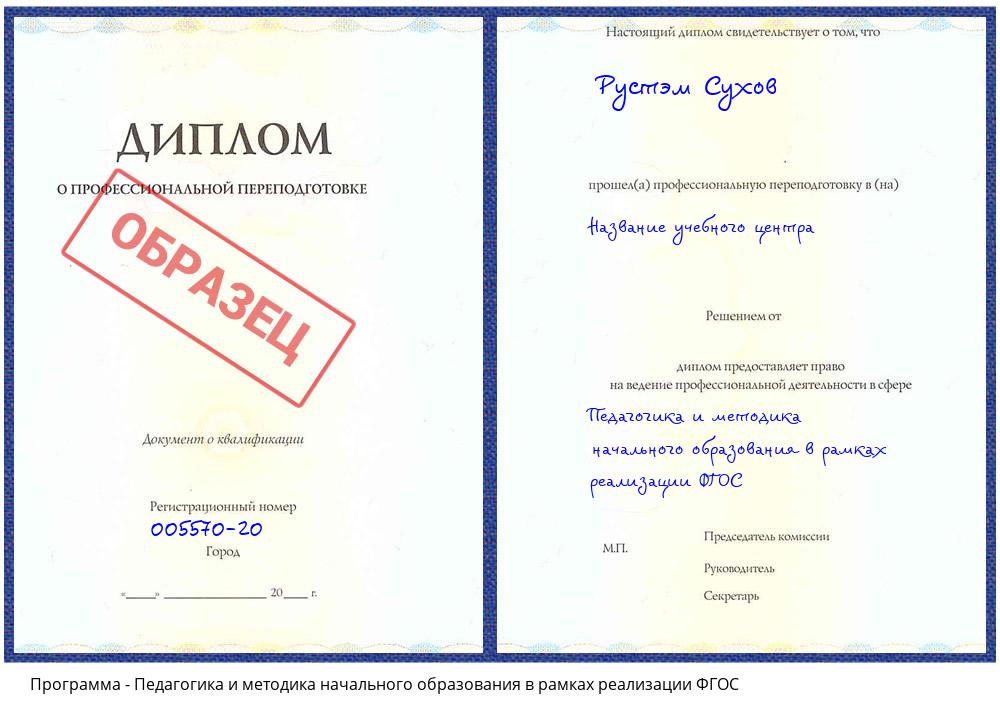 Педагогика и методика начального образования в рамках реализации ФГОС Спасск-Дальний